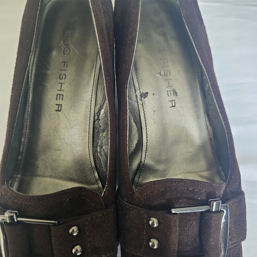 Brown Suede Women's Loafers by Eileen Fisher - Picture 9 of 15